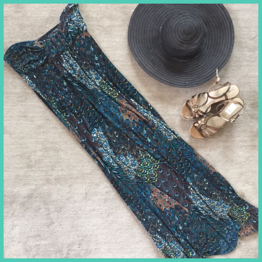 Hypnotik strapless maxi dress